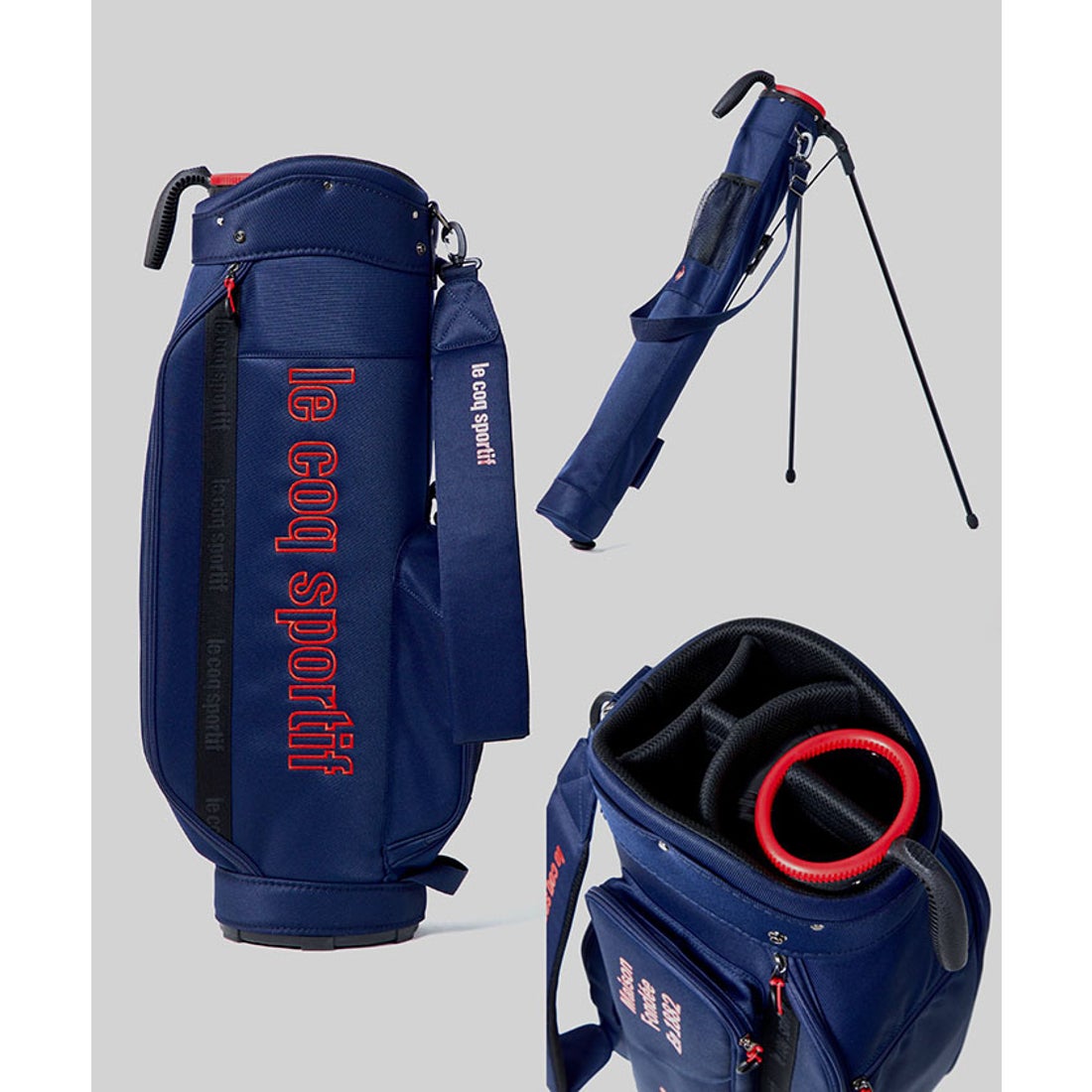 le coq sportif golf セルフスタンドクラブケース内臓型2in1キャディ