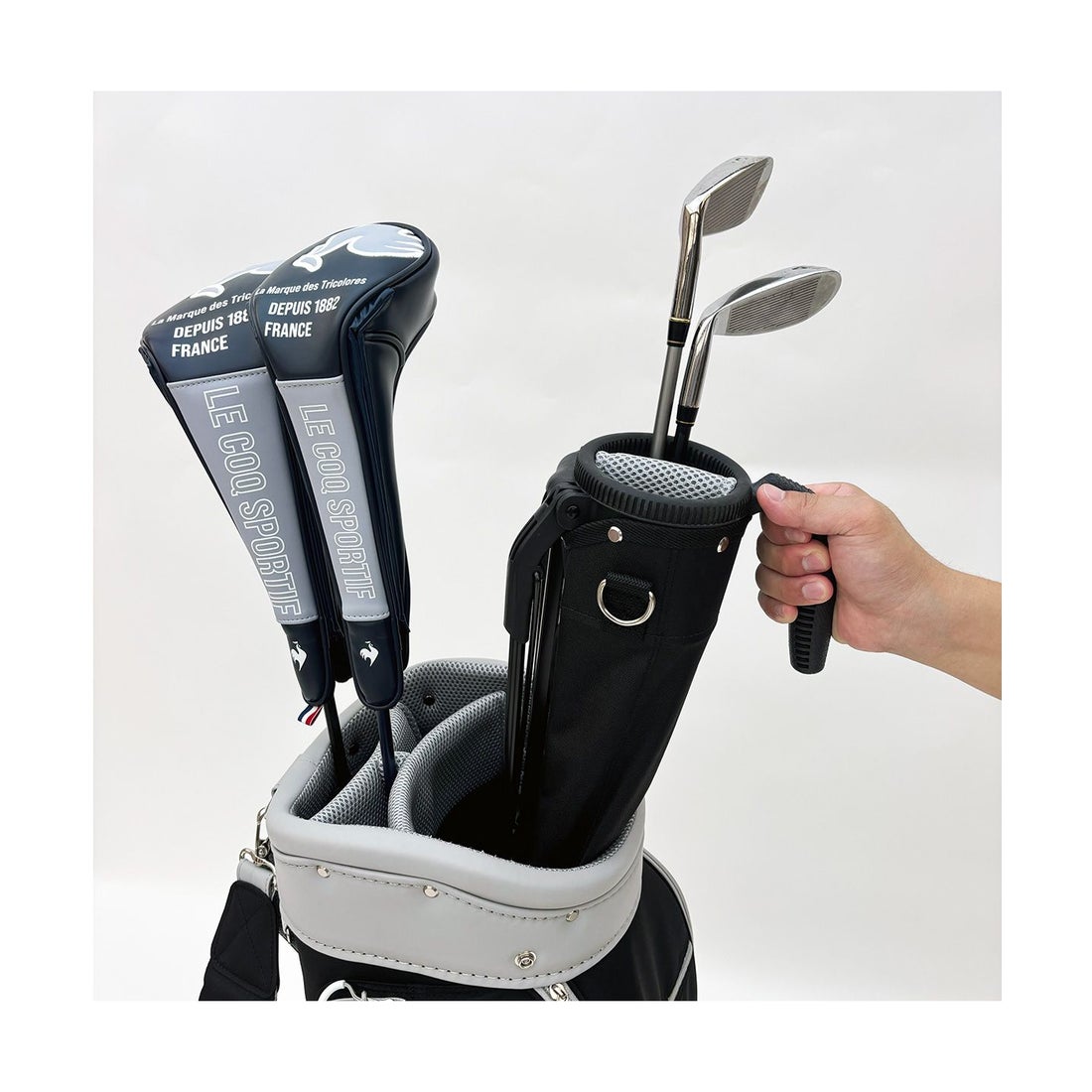 le coq sportif golf 2in1 キャディバッグ(9型・セルフクラブケース