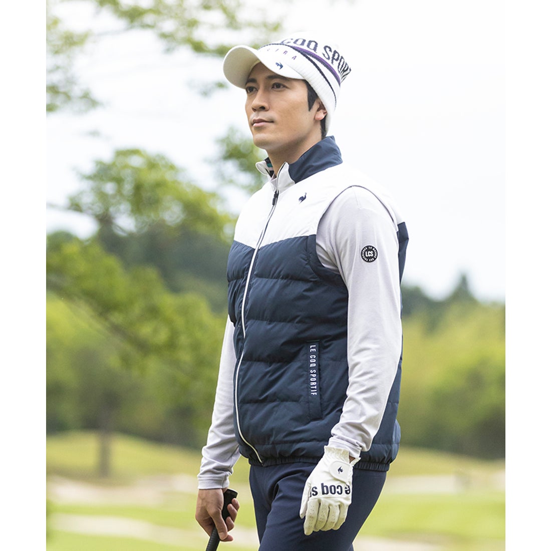 le coq sportif golf 【ストレッチフォーサー】中わたヒートナビ2WAY