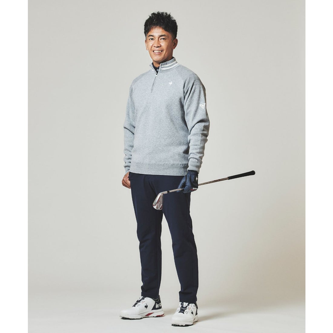 ルコックスポルティフ ゴルフ le coq sportif golf 防風ハーフジップ