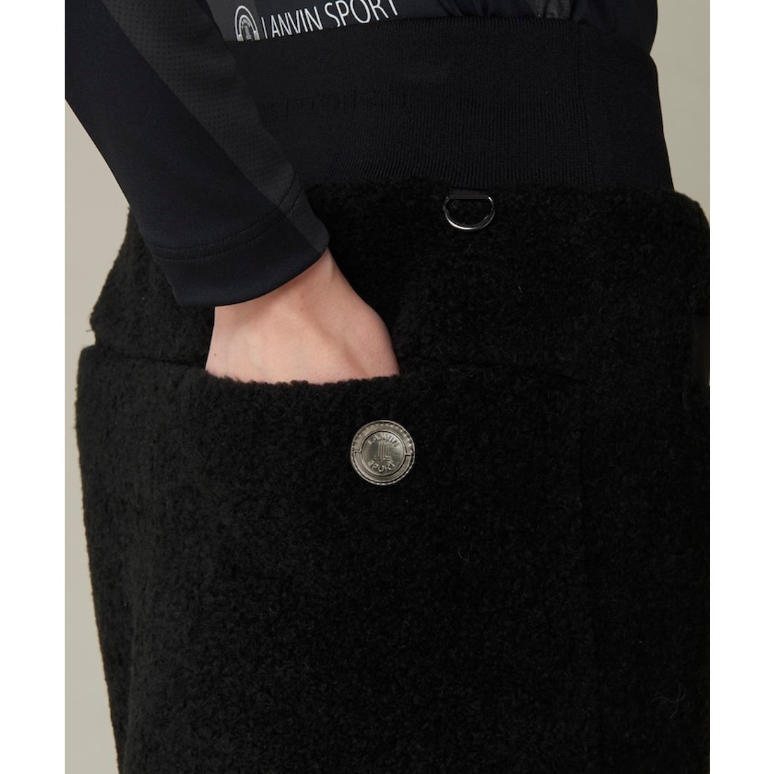 LANVIN SPORT ボアスカート（総丈42.5cm）【蓄熱保温裏地付き