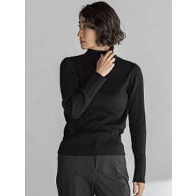 ラ エフ la.f… 【WEB限定】シルクウールタートルネック （ブラック