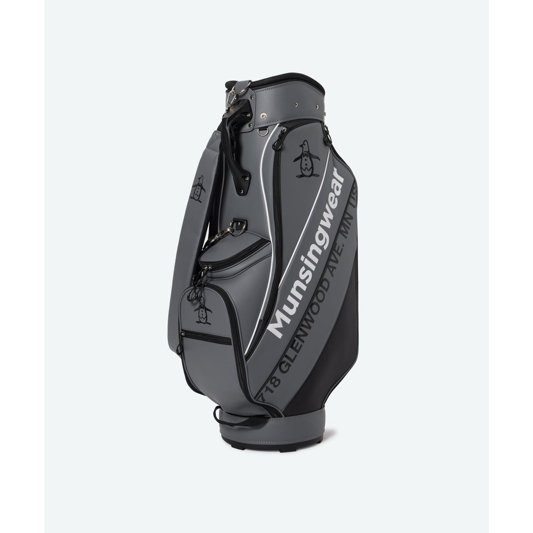 マンシングウェア MUNSINGWEAR キャディバッグ （ブラック×カーキ
