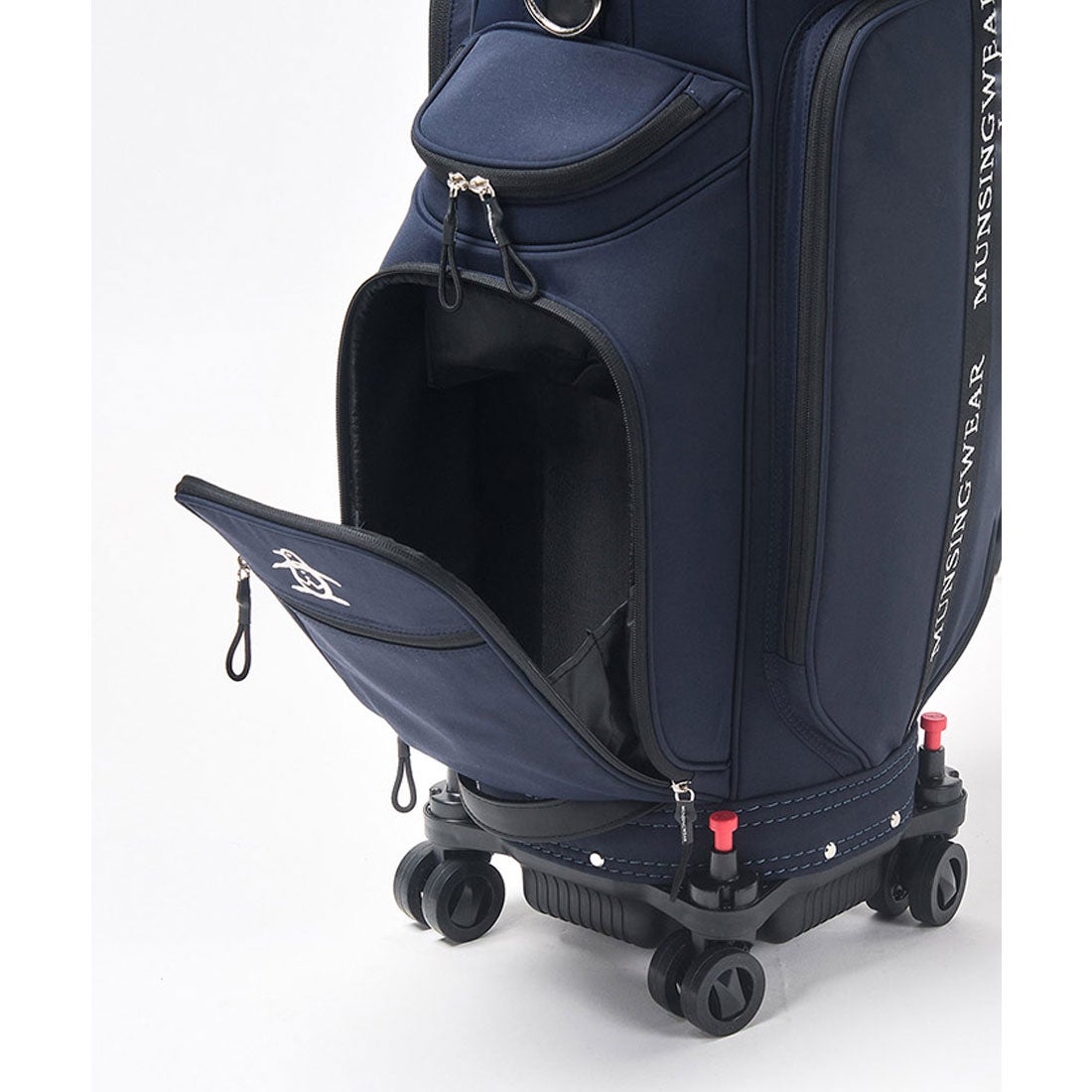 MUNSINGWEAR キャスター付きキャディバッグ -デサントストア-DESCENTE