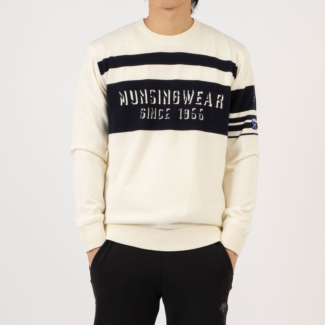 MUNSINGWEAR 防風裏地付き ニットセーター -デサントストア-DESCENTE