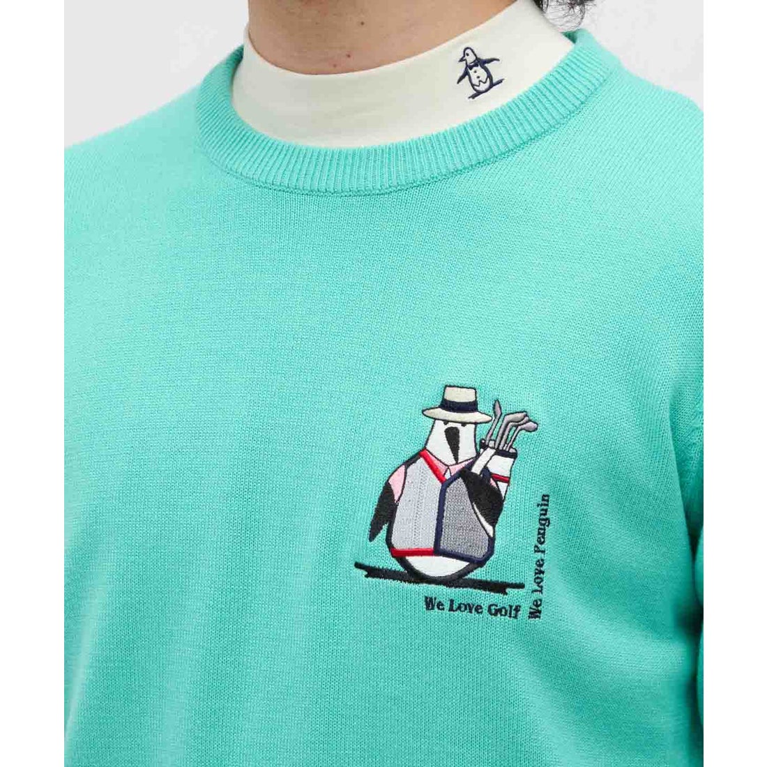 マンシングウェア MUNSINGWEAR アーカイブペンギンロゴ刺繍クルー