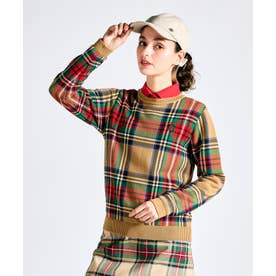 MUNSINGWEAR チェック柄クルーネックセーター -デサントストア