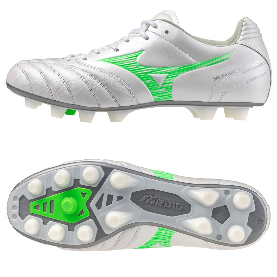 MIZUNO ミズノ モナルシーダ NEO Ⅲ ワイド ELITE(ホワイト×グリーン