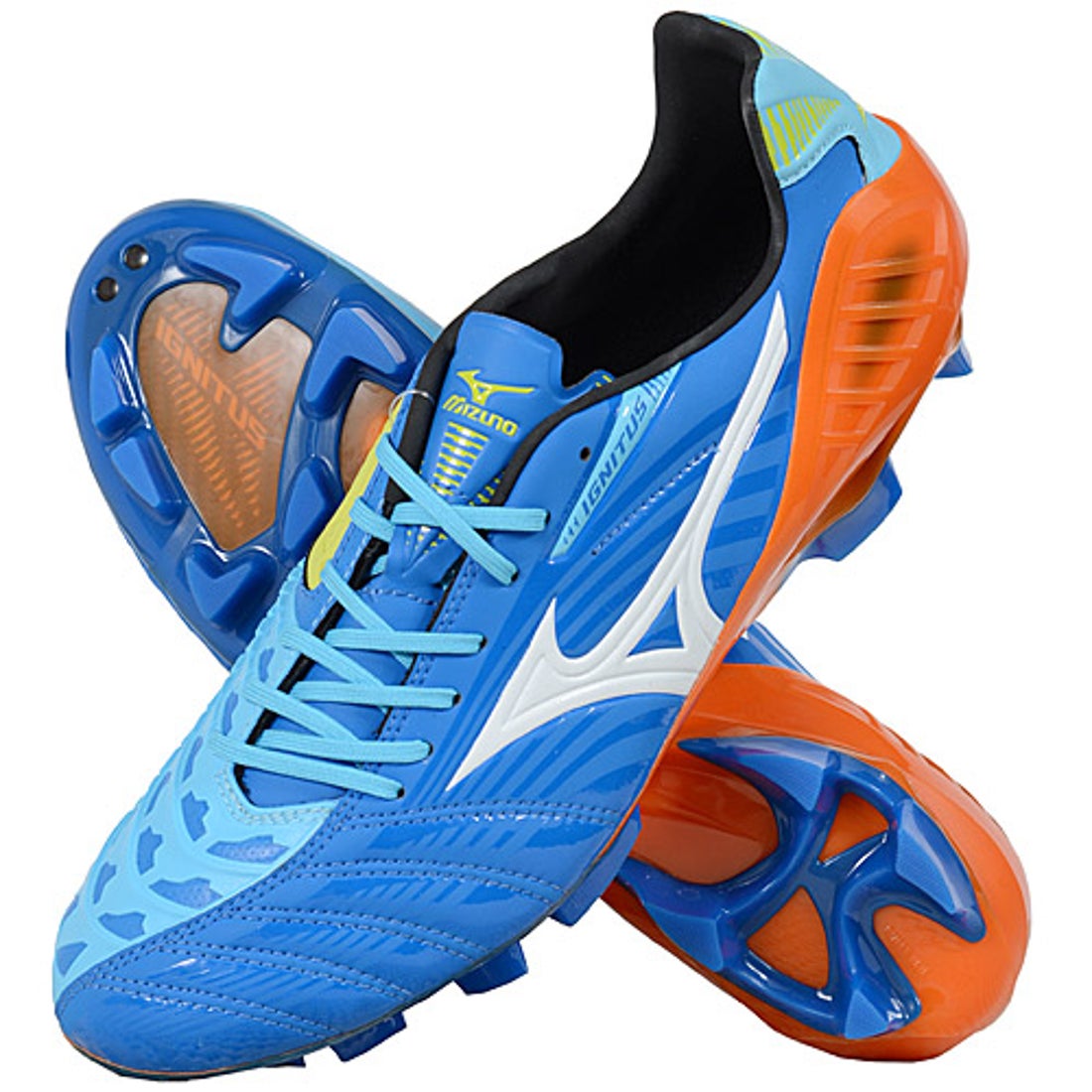 MIZUNO ミズノ ウェーブ イグニタス 3 MD(ブルー×ホワイト)【特典