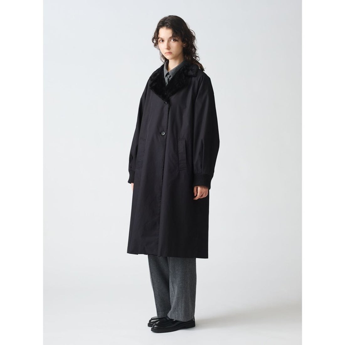 ミズイロインド mizuiro ind mizuiro ind バックボアコート