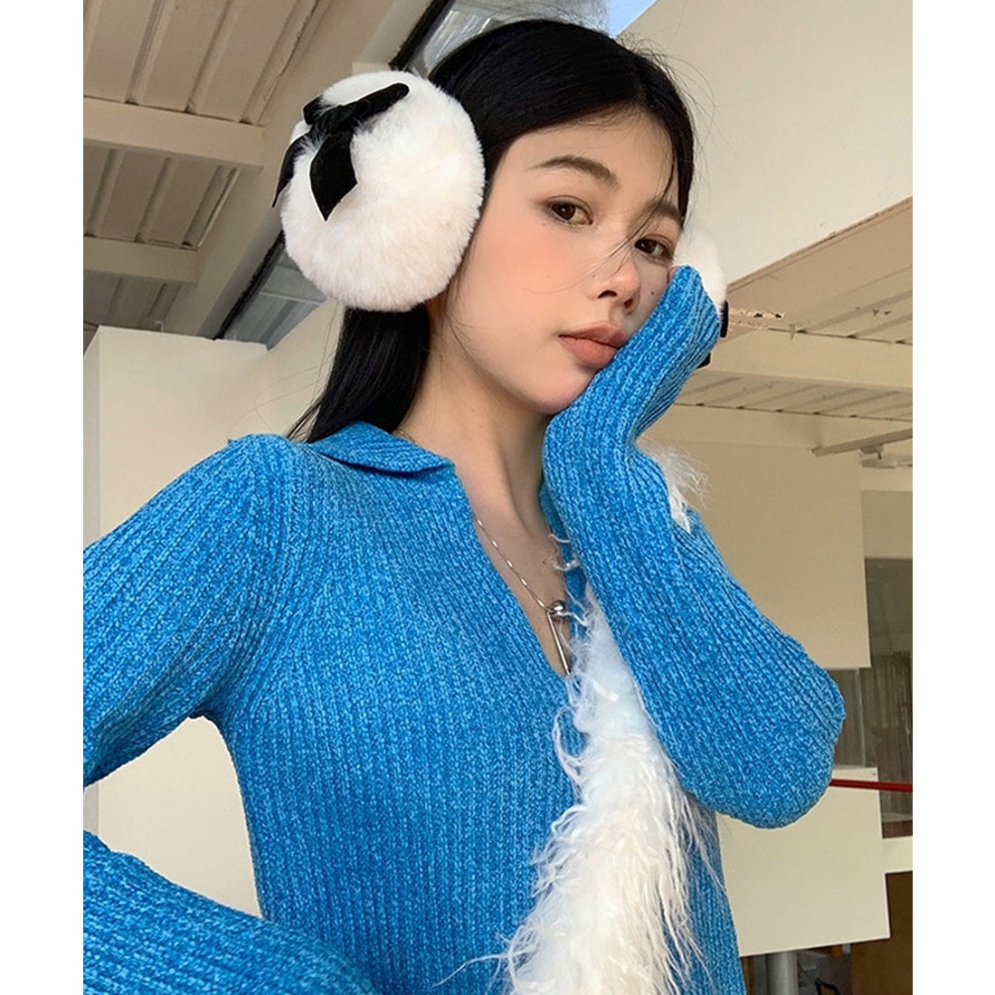 ショップニコニコ ShopNikoNiko ベルベットリボン フェイクファー