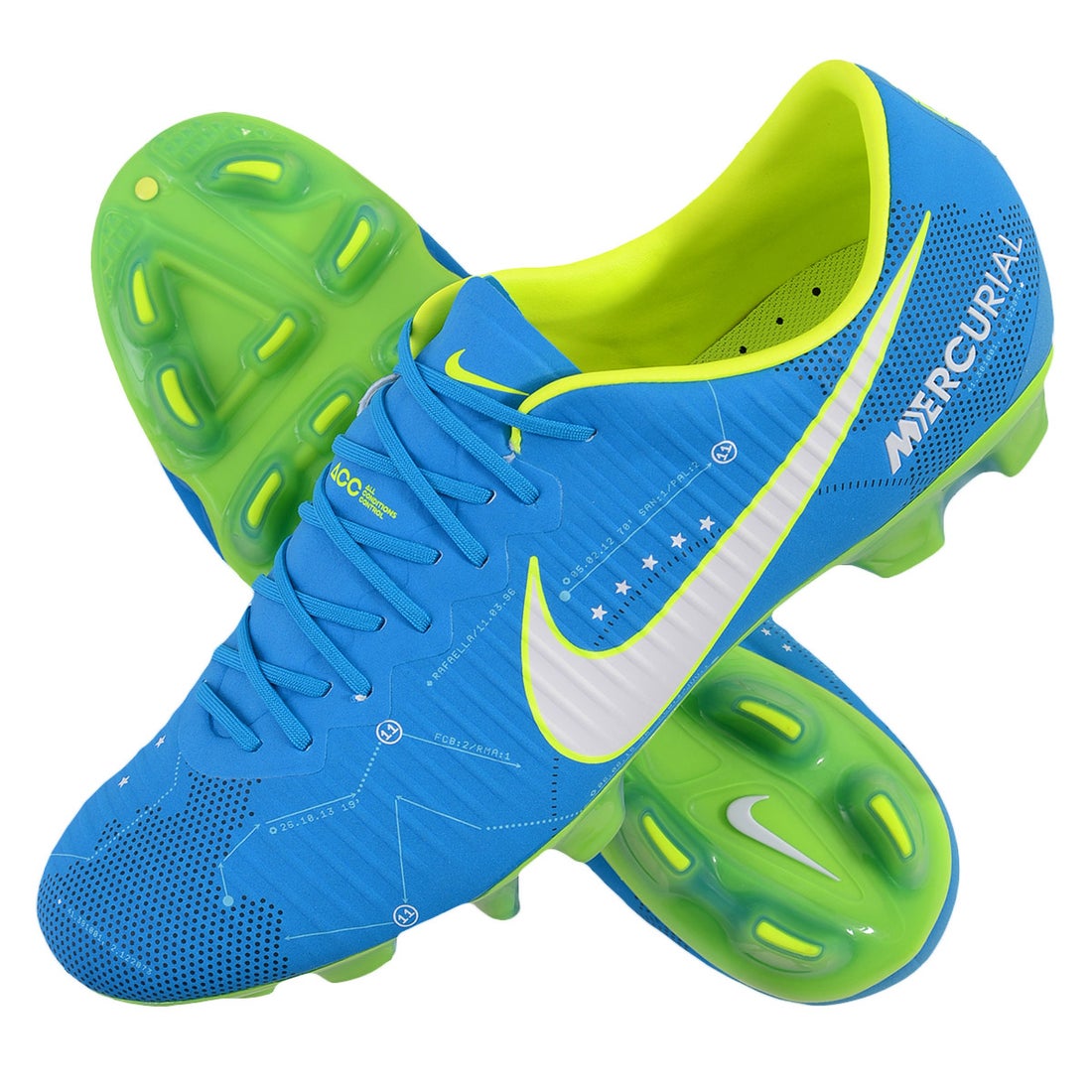 NIKE ナイキ マーキュリアル ヴェイパー XI NJR HG-V(ブルー×蛍光