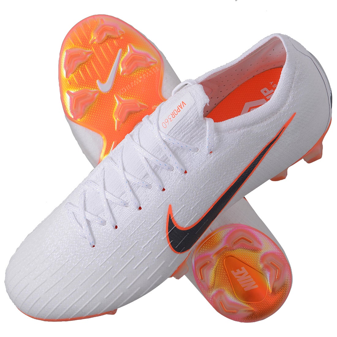 NIKE ナイキ ヴェイパー 12 エリート FG(ホワイト×オレンジ) AH7380