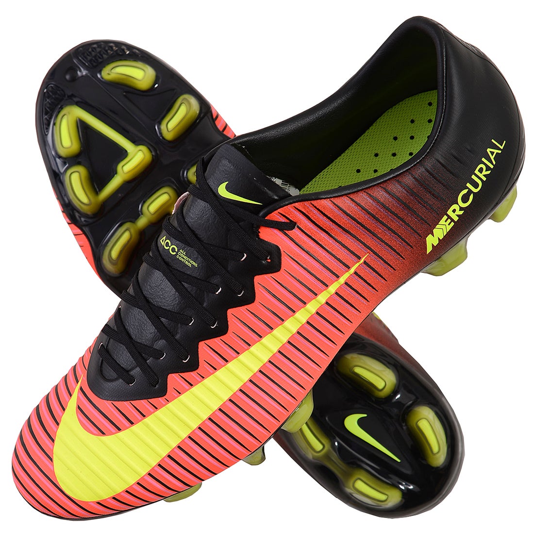 NIKE ナイキ マーキュリアルヴェイパー XI HG-V(レッド×イエロー