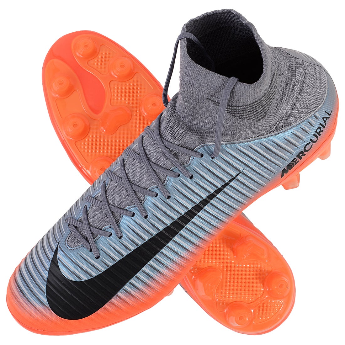 NIKE ナイキ マーキュリアル ベロチ Ⅲ DF CR7 AG-PRO(グレー×オレンジ