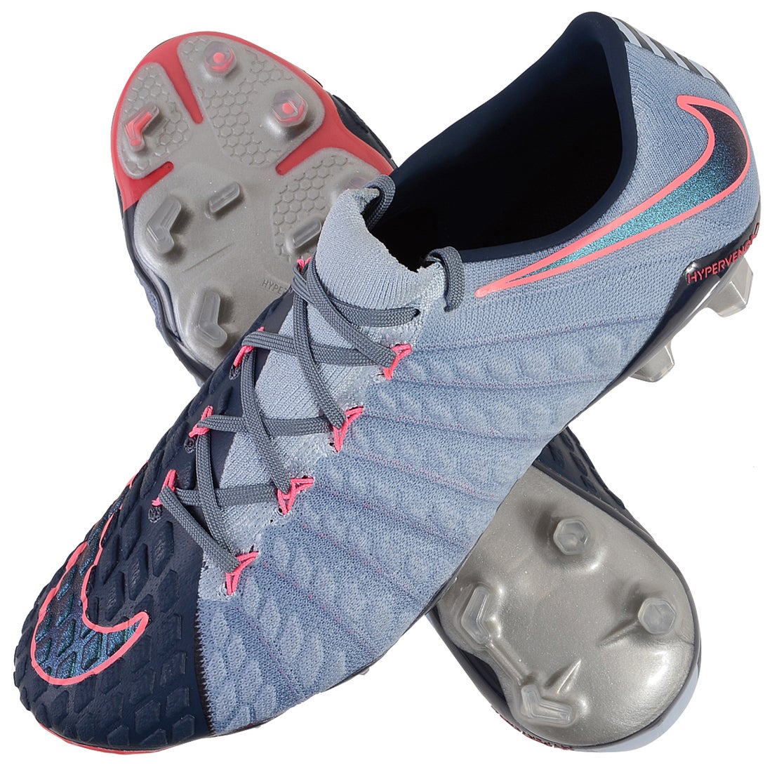 NIKE ナイキ ハイパーヴェノム ファントム Ⅲ FG（ネイビー×グレー