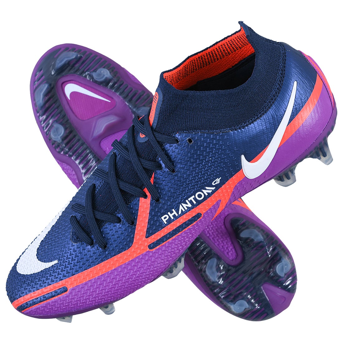 NIKE ナイキ ファントム GT2 エリート DF FG(パープル×ネイビー