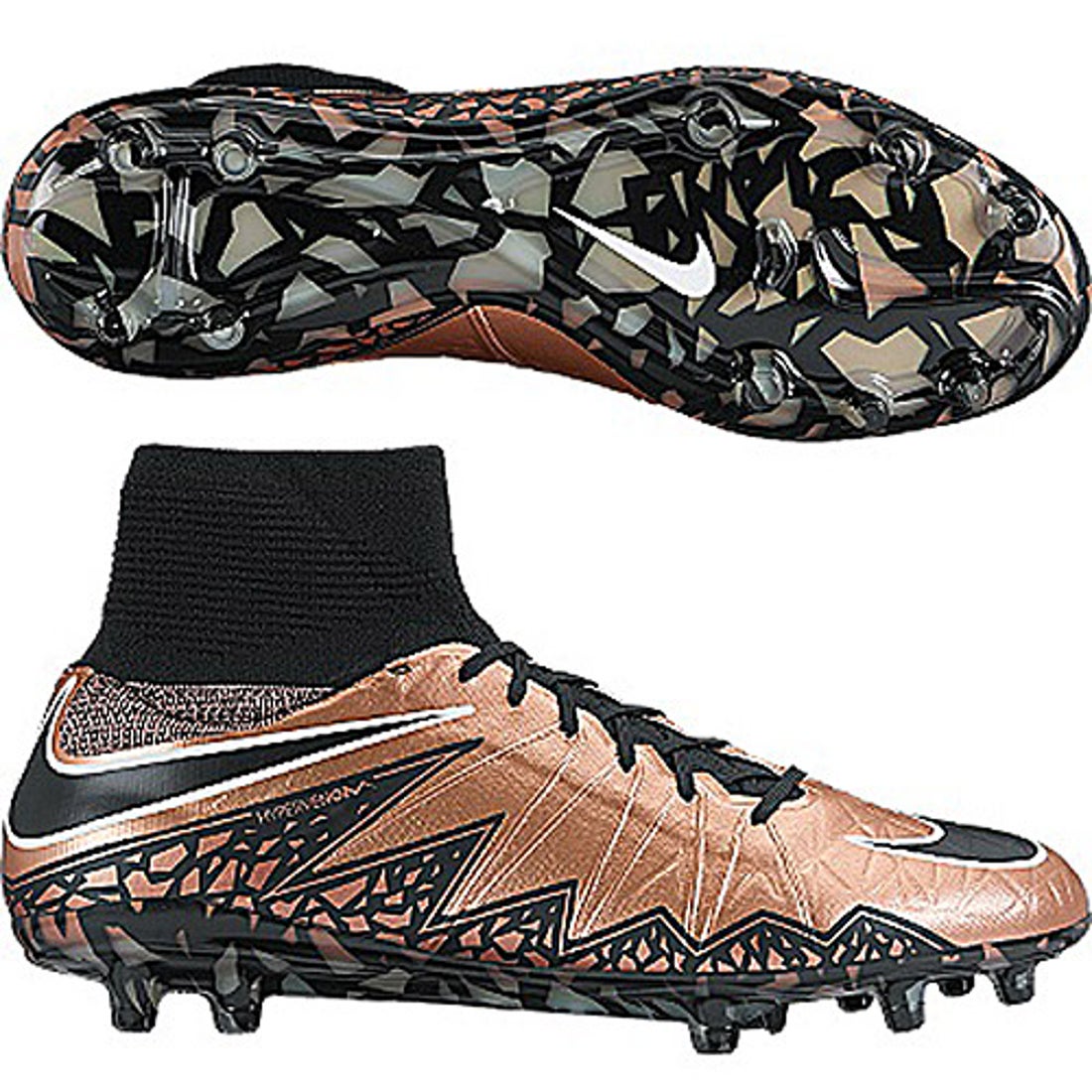 NIKE ナイキ ハイパーヴェノム ファントム II FG(ブロンズ×ブラック