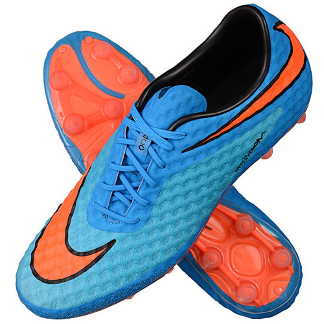 NIKE ナイキ ハイパーヴェノム ファントム HG-E(ブルー×オレンジ