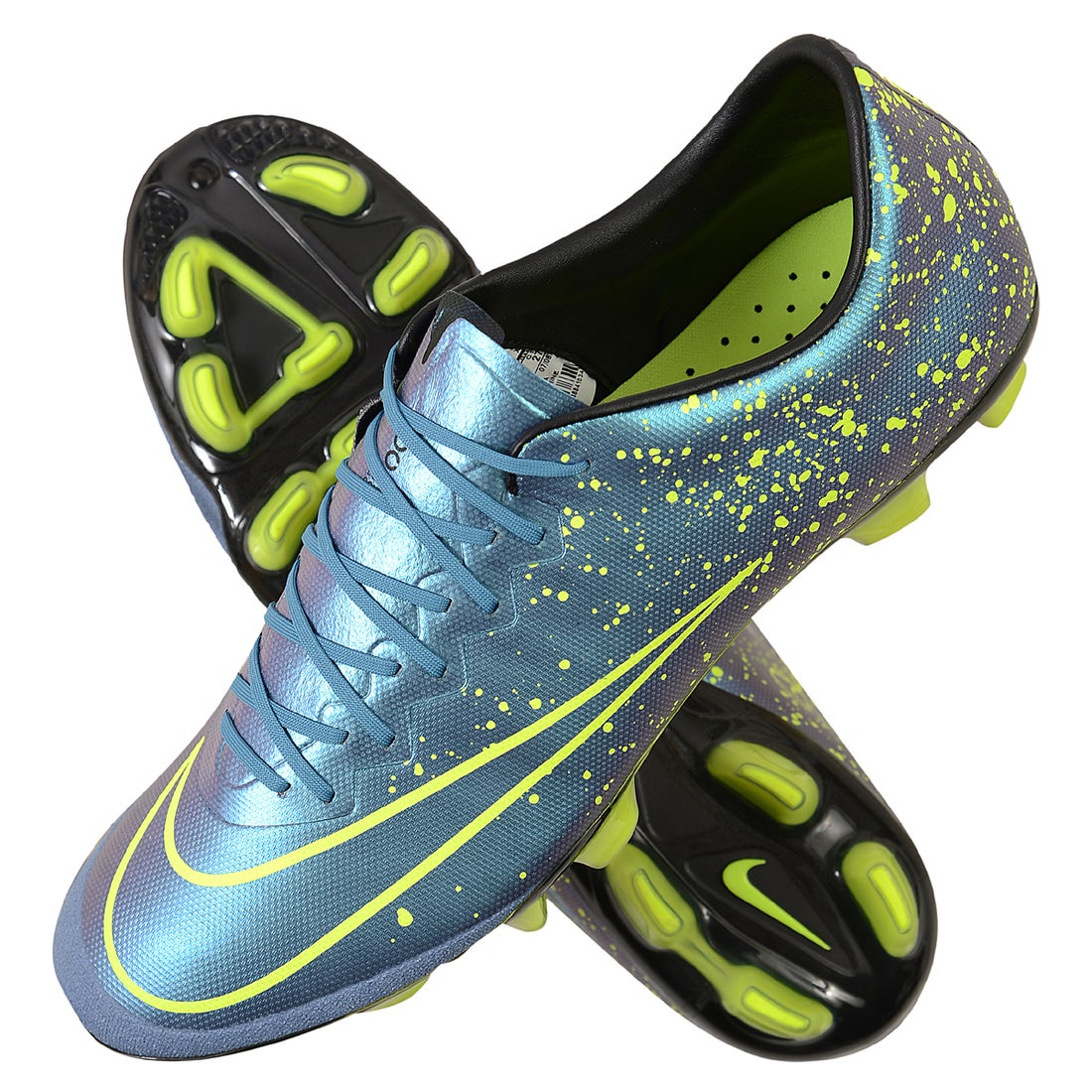 NIKE ナイキ マーキュリアル ヴェイパー X HG-V(ブルー×蛍光イエロー