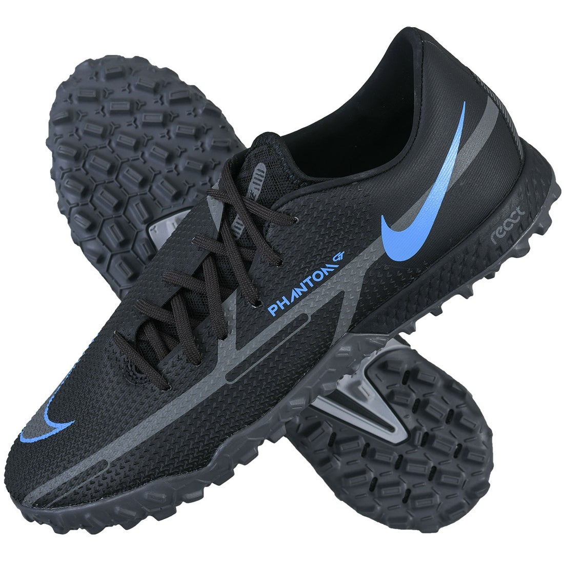 NIKE ナイキ リアクト ファントム GT2 プロ TF(ブラック×ブルー