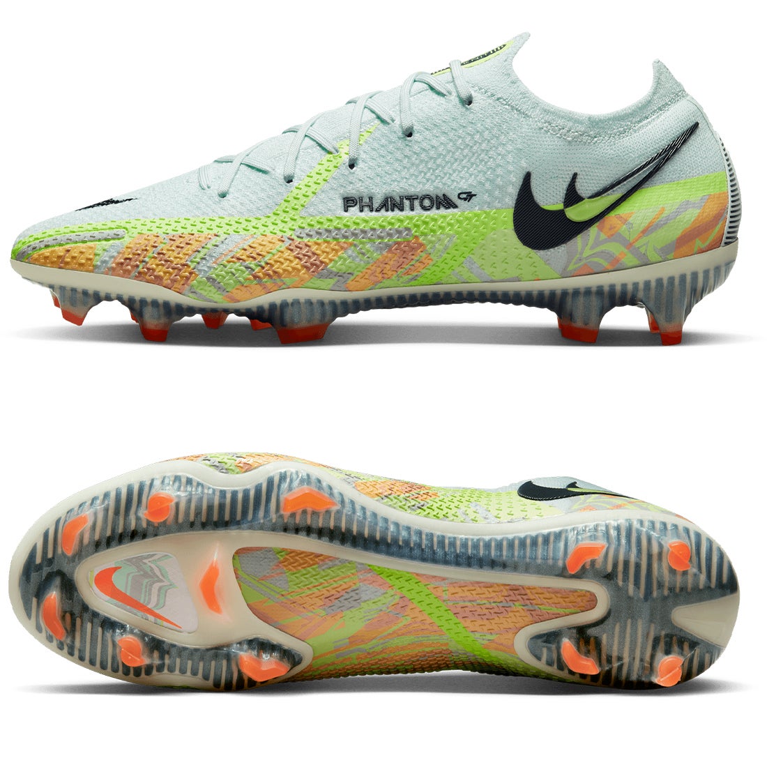 NIKE ナイキ ファントム GT2 エリート FG(グリーン×オレンジ) CZ9890
