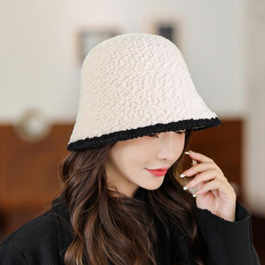 スタイルブロック STYLEBLOCK もこもこバケットハット （オフホワイト