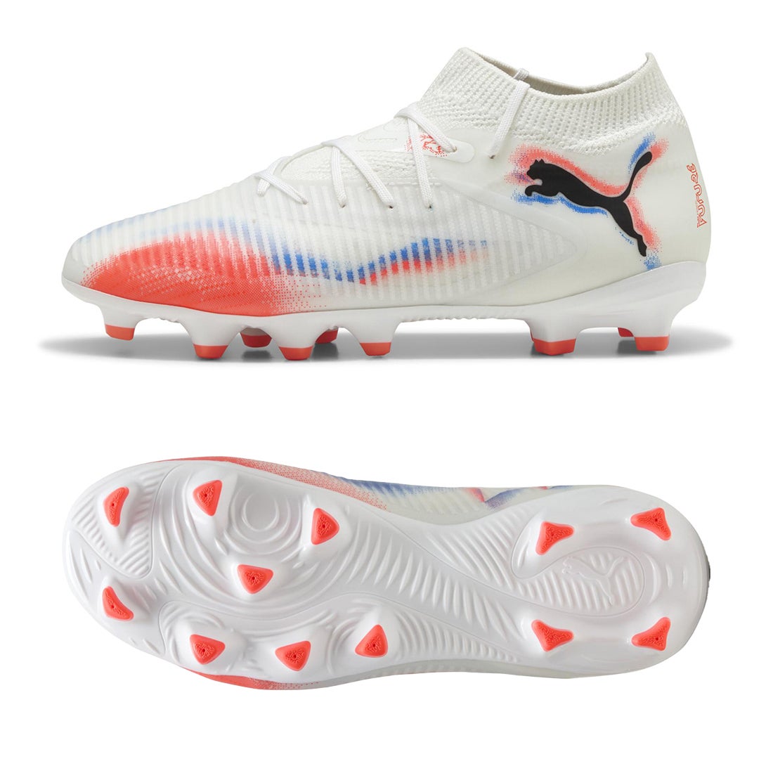 PUMA プーマ フューチャー 8 プロ FG/AG ジュニア(ホワイト×オレンジ