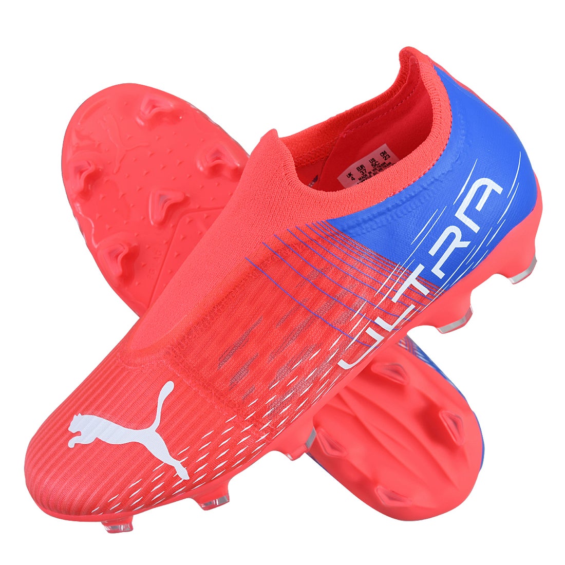 PUMA プーマ ウルトラ 3.3 FG/AG(ロングパイル) ジュニア(レッド