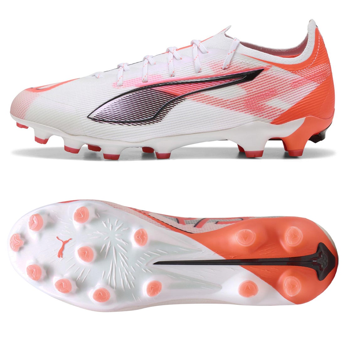 PUMA プーマ ウルトラ 5 アルティメット HG/AG(ホワイト×オレンジ