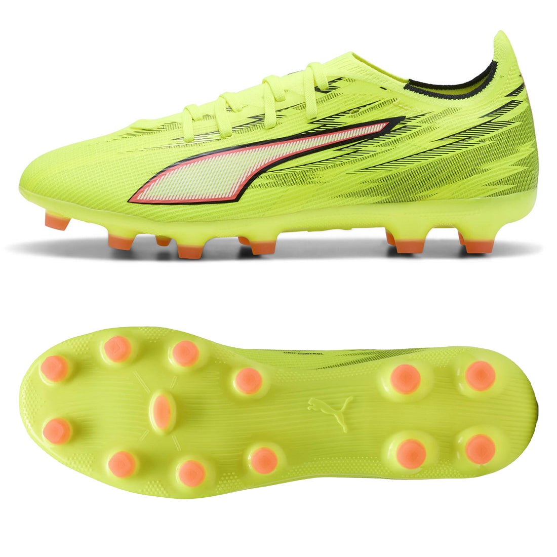 PUMA プーマ ウルトラ 6 マッチ HG/AG(イエロー×ブラック) 109001 01