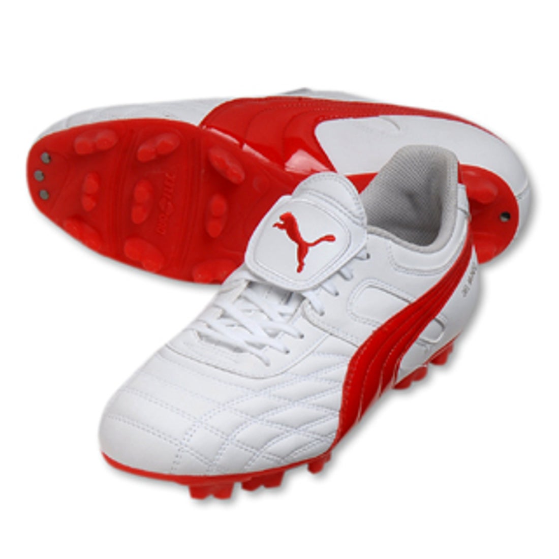 PUMA プーマ デルムンド SL ワイド GCi FG(ホワイト×レッド) 101033 05