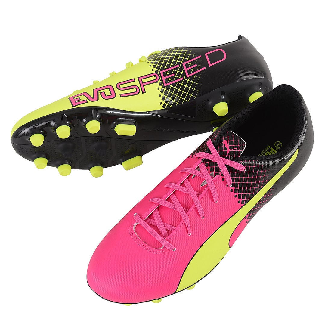 PUMA プーマ エヴォスピード 5.5 トリックス HG(ピンク×イエロー
