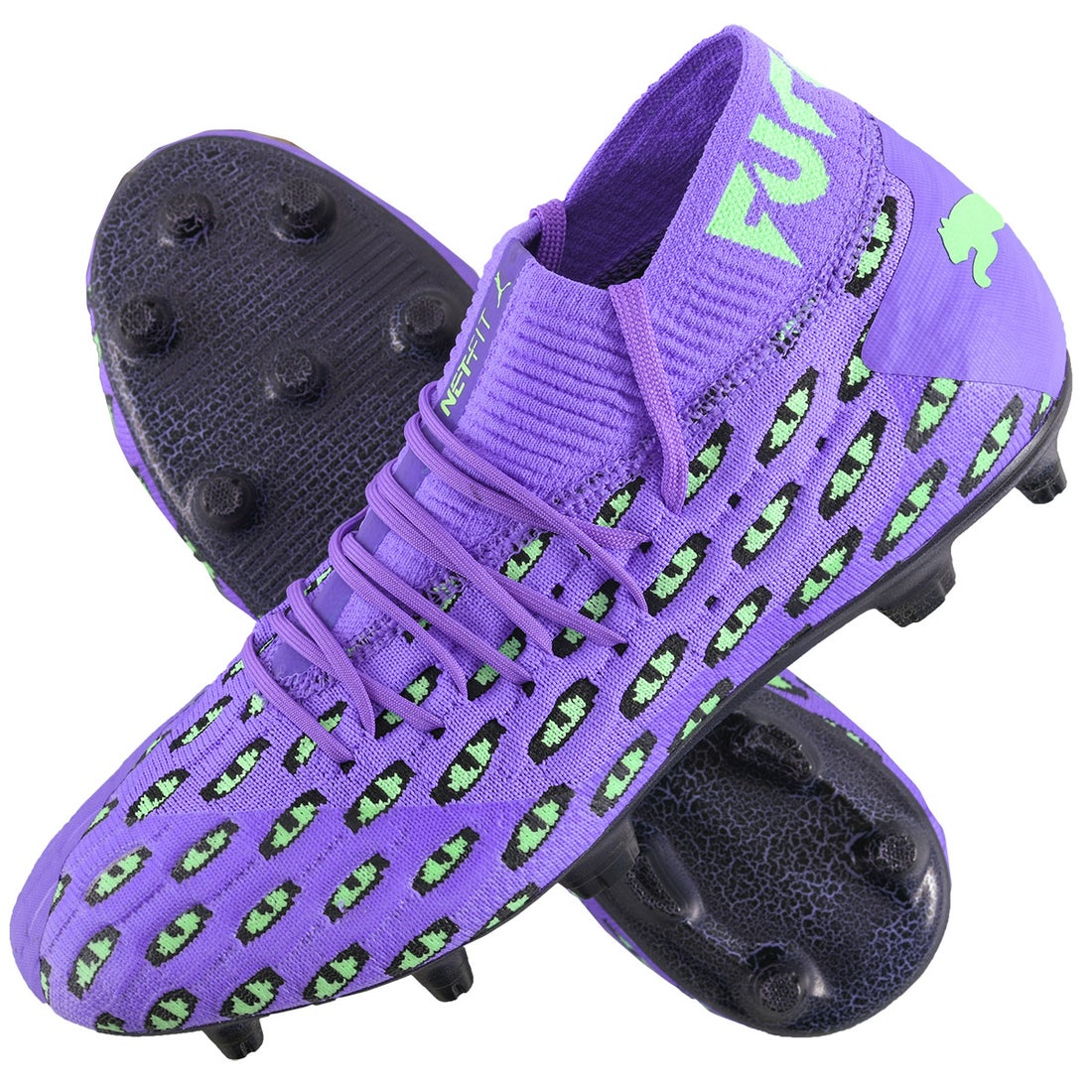 PUMA プーマ フューチャー 6.1 NETFIT FEAR FG/AG(パープル×グリーン