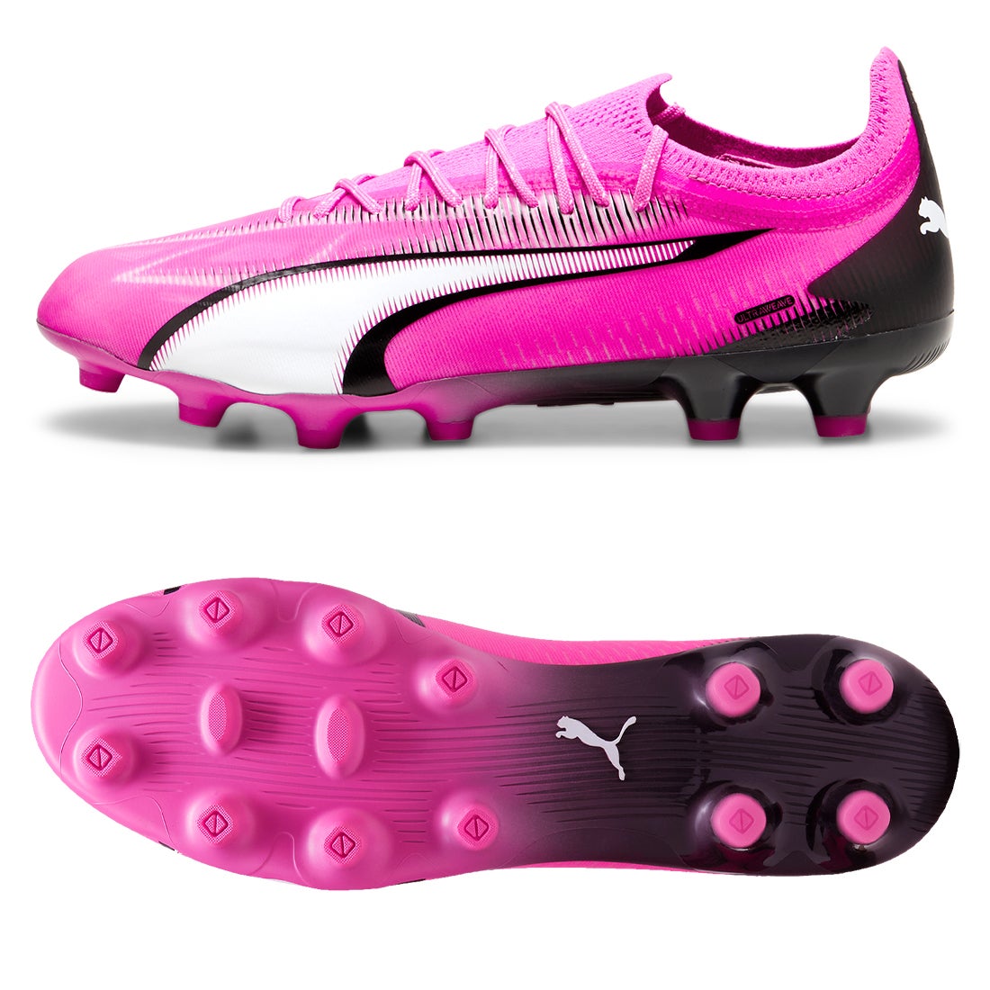 PUMA プーマ ウルトラ アルティメット HG/AG(ピンク×ホワイト) 107748