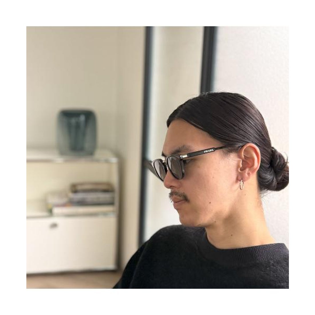 プラダ PRADA PRADA サングラス SPR 17Y ボストン型 セルフレーム