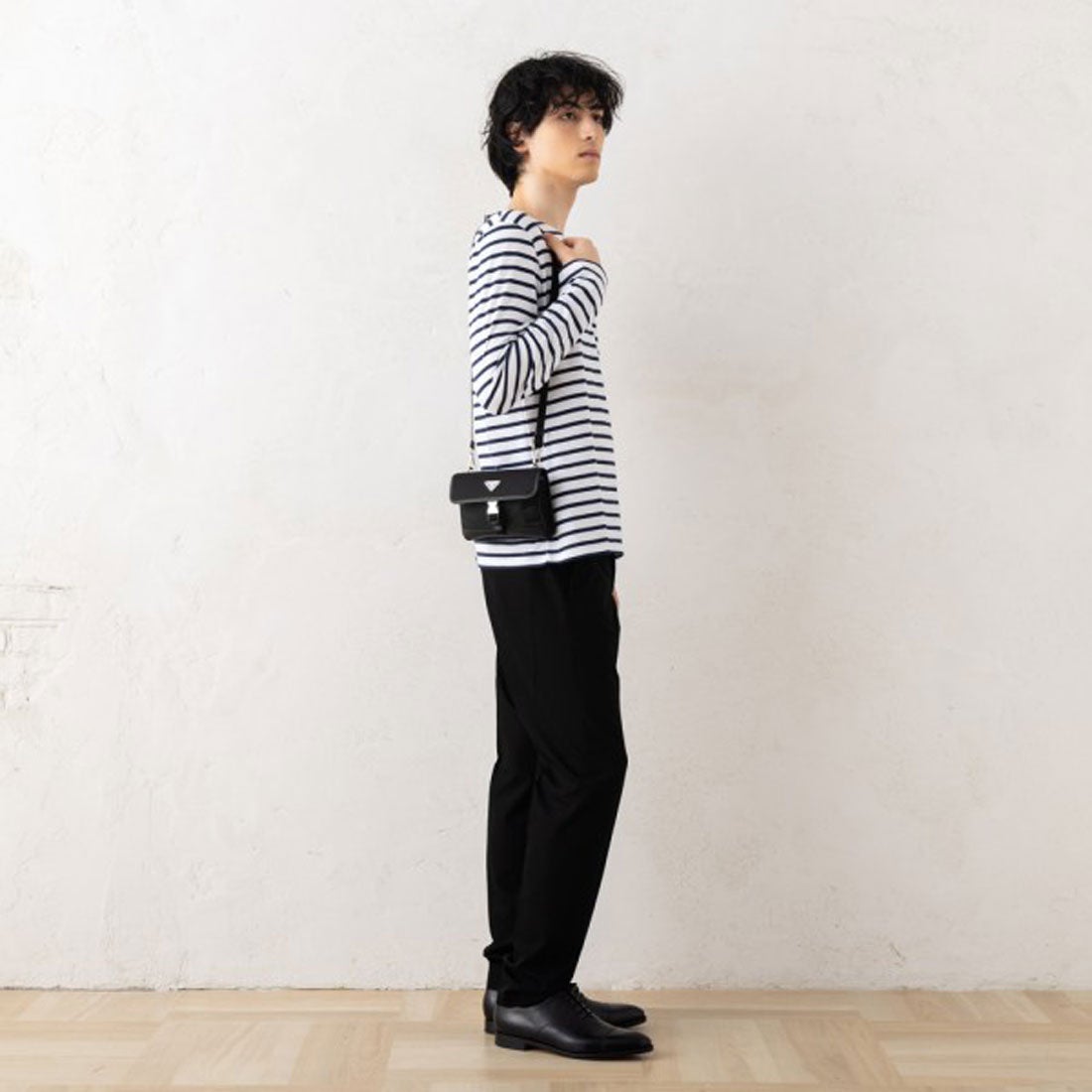 プラダ PRADA ショルダーバッグ リナイロン サファイアーノレザー