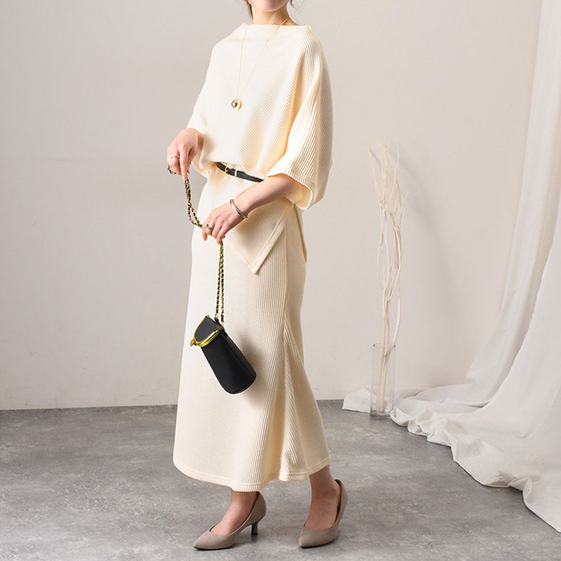 リアルスタイル REAL STYLE セットアップ レディース 春 秋 冬 ニット