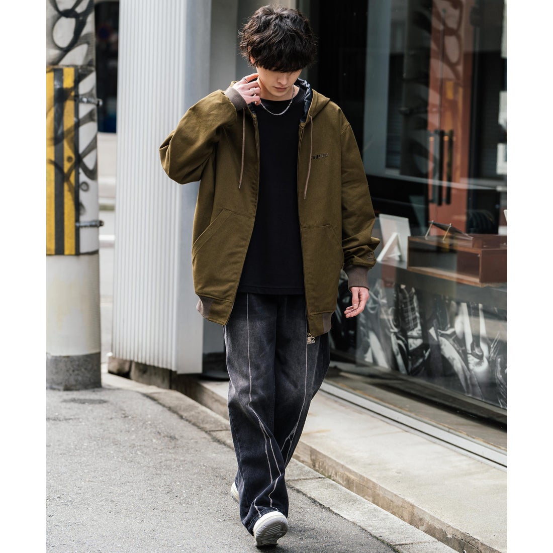 希少 ゲーリーヤマモト ウェア フード付きパーカー フードジャケット