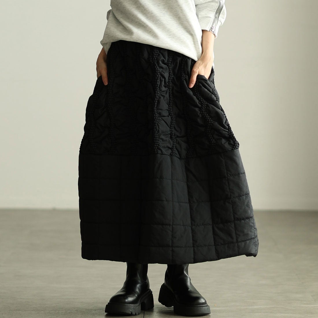 サワアラモード Sawa a la mode 切替キルティング中綿ボリューム