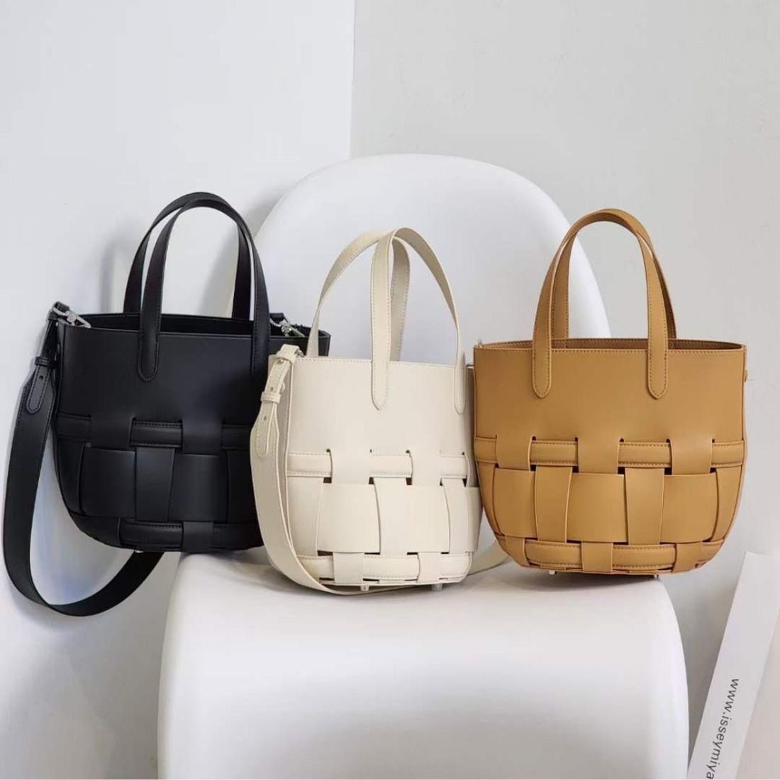 トミエコ Tomieco LEATHER トート/2wayショルダー 編み込みバッグ