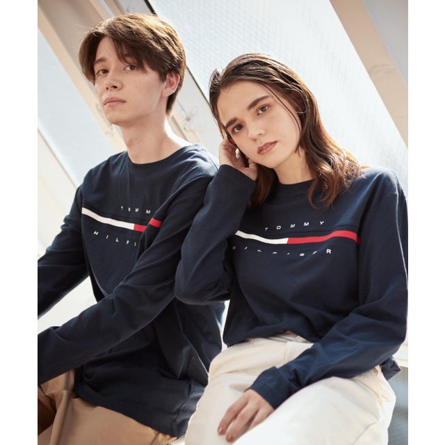 トミー ヒルフィガー TOMMY HILFIGER ロゴ ロング Tシャツ / TINO TEE