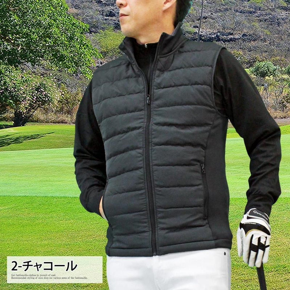 トップイズム TopIsm ゴルフ ダウンベスト メンズ ゴルフウェア
