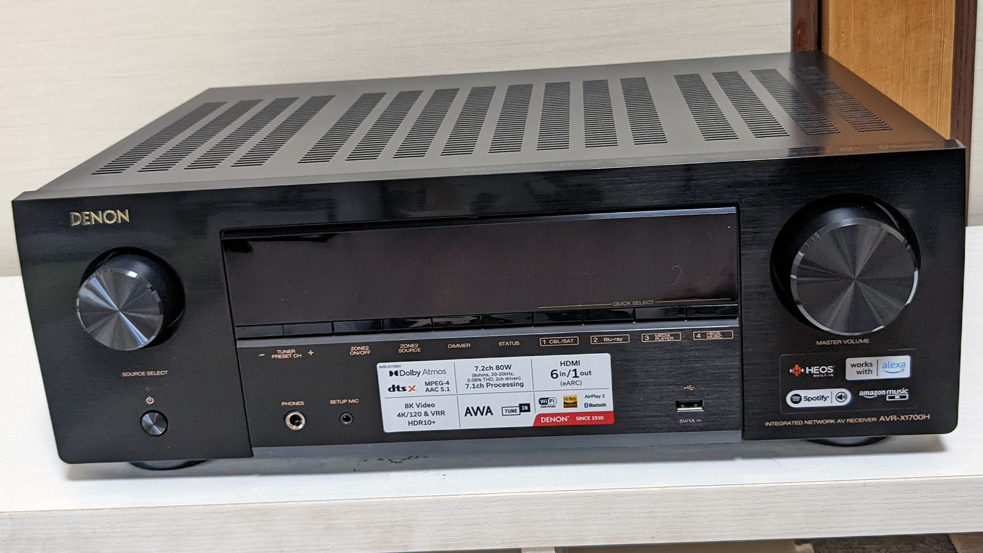HDMI2.1対応AVアンプ「DENON AVR-X1700H」購入。40GbpsでVRRも対応済み