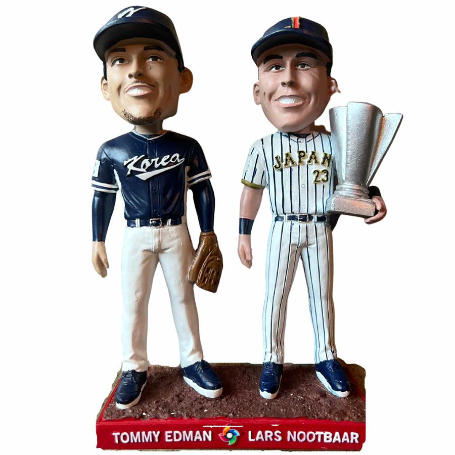 WBC ラーズ・ヌートバー & トミー・エドマン 日本 韓国 ボブルヘッド