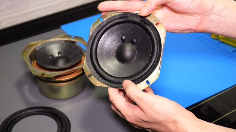 ONKYO D-102AX 修理記録｜劣化したスピーカーエッジを自力で交換して