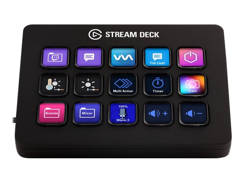 Corsair 15-Key USB 2.0 Elgato Stream Deck MK.2 - Black (10GBA9901)