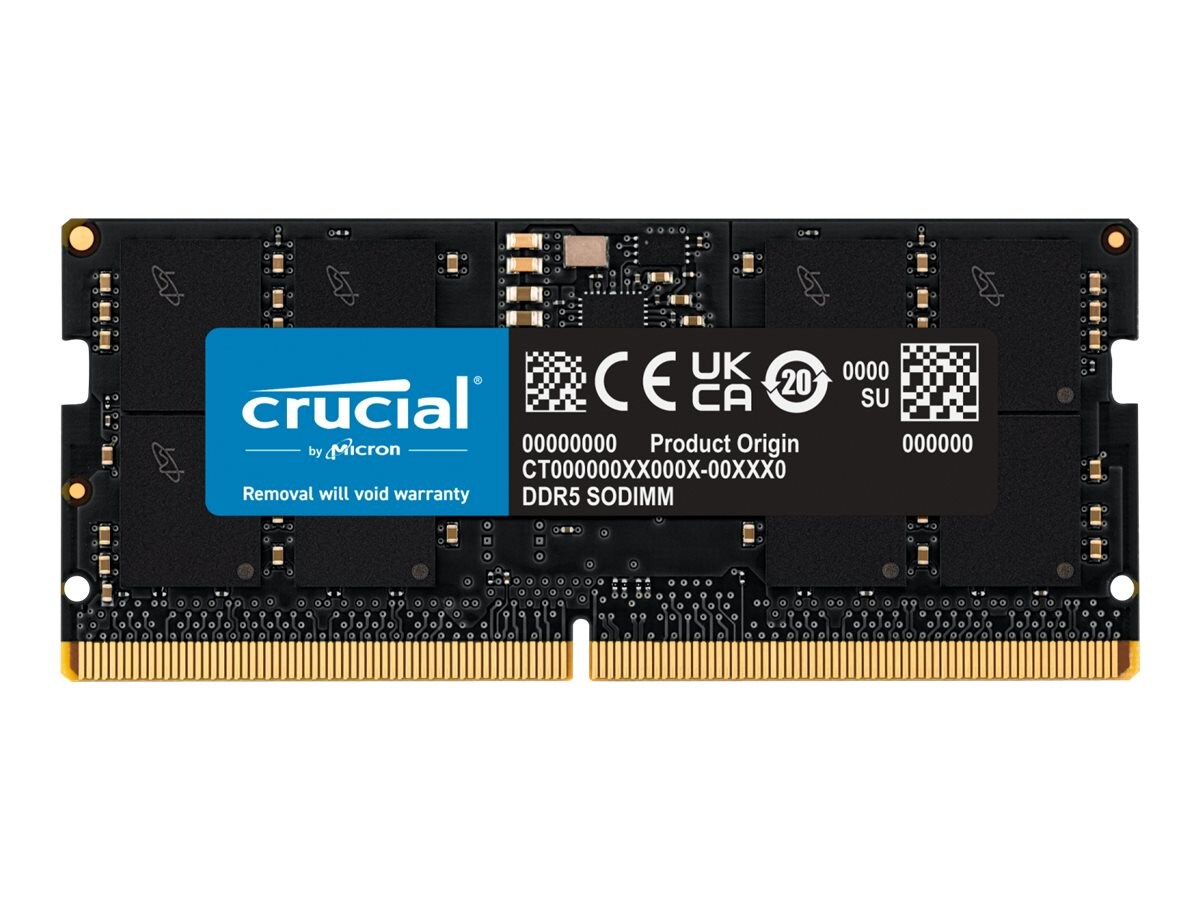 Crucial 16GB PC5-38400 262-pin DDR5 SDRAM SODIMM (CT16G48C40S5)