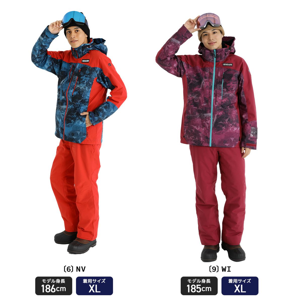 スキーウェア メンズ 上下セット ハイブランドと同工場で安心の品質 耐