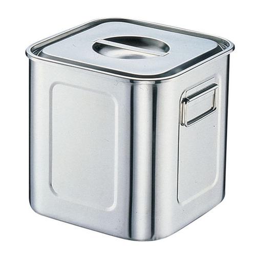 18-8深型角キッチンポット 目盛付 （手付） 21 cm 1-0216-0110 – 業務